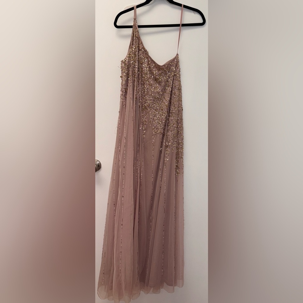 NWOT Mac Duggal Embellished One-Shoulder Evening Gown sz 12 - Picture 4 of 6